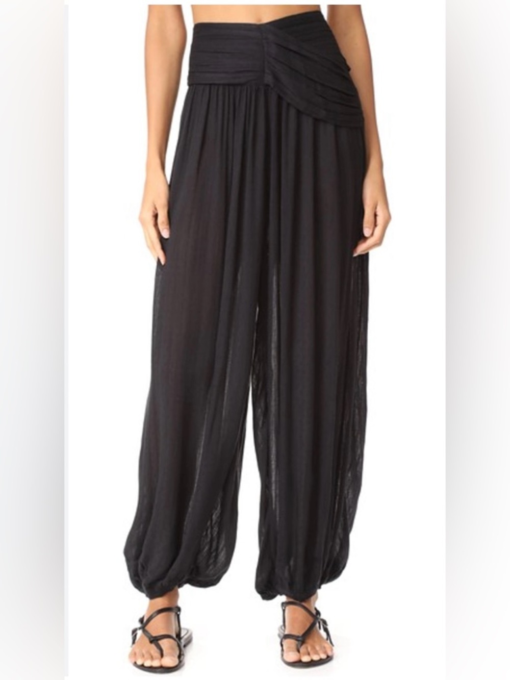 FREE PEOPLE Mumbai Balloon Harem Pants In Black size M